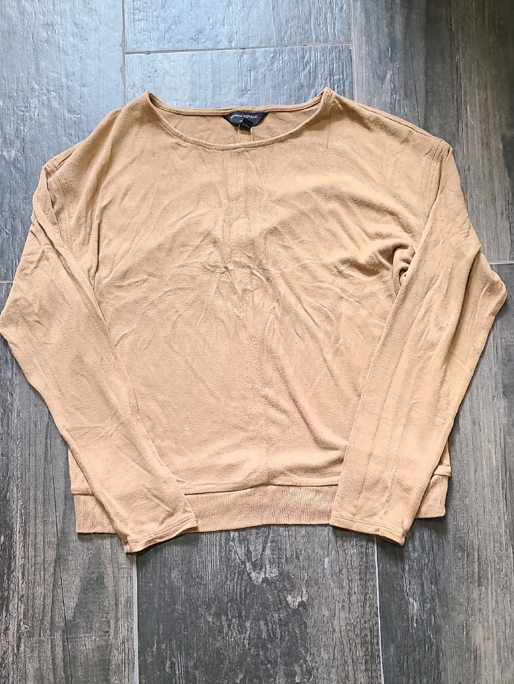 Banana Republic Soft Luxe Crewneck Sweater in Tan